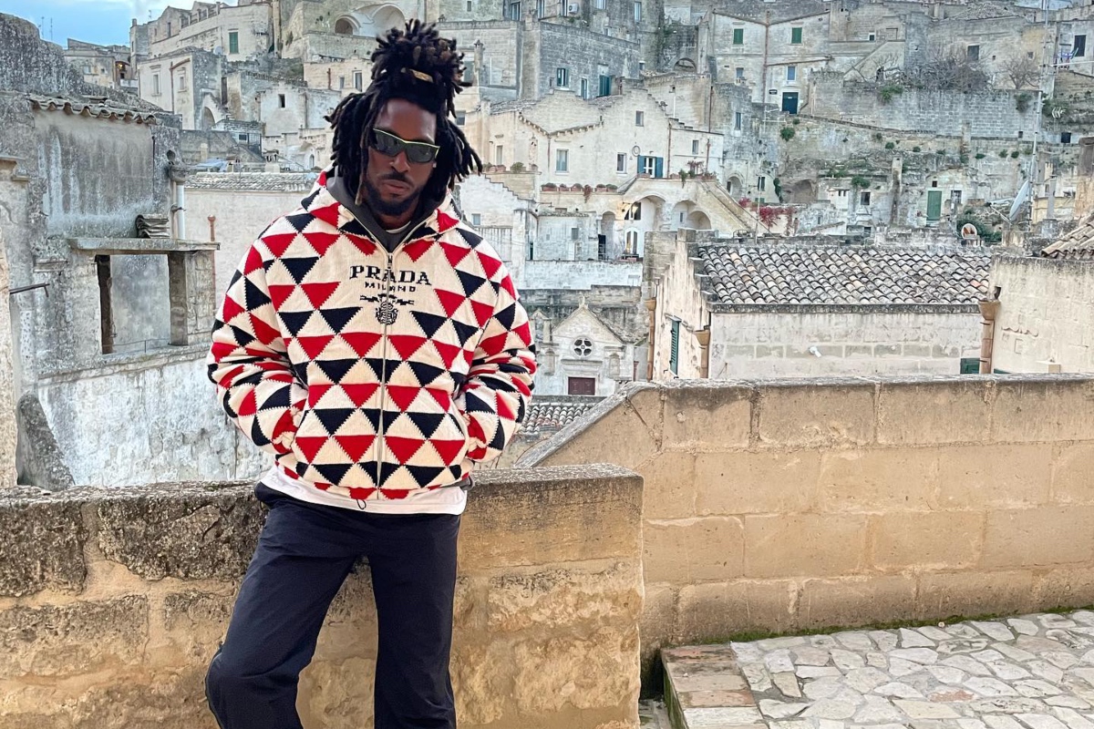 SPOTTED: SAINt JHN Goes for a Stroll in Italy Wearing Prada & Louis Vuitton