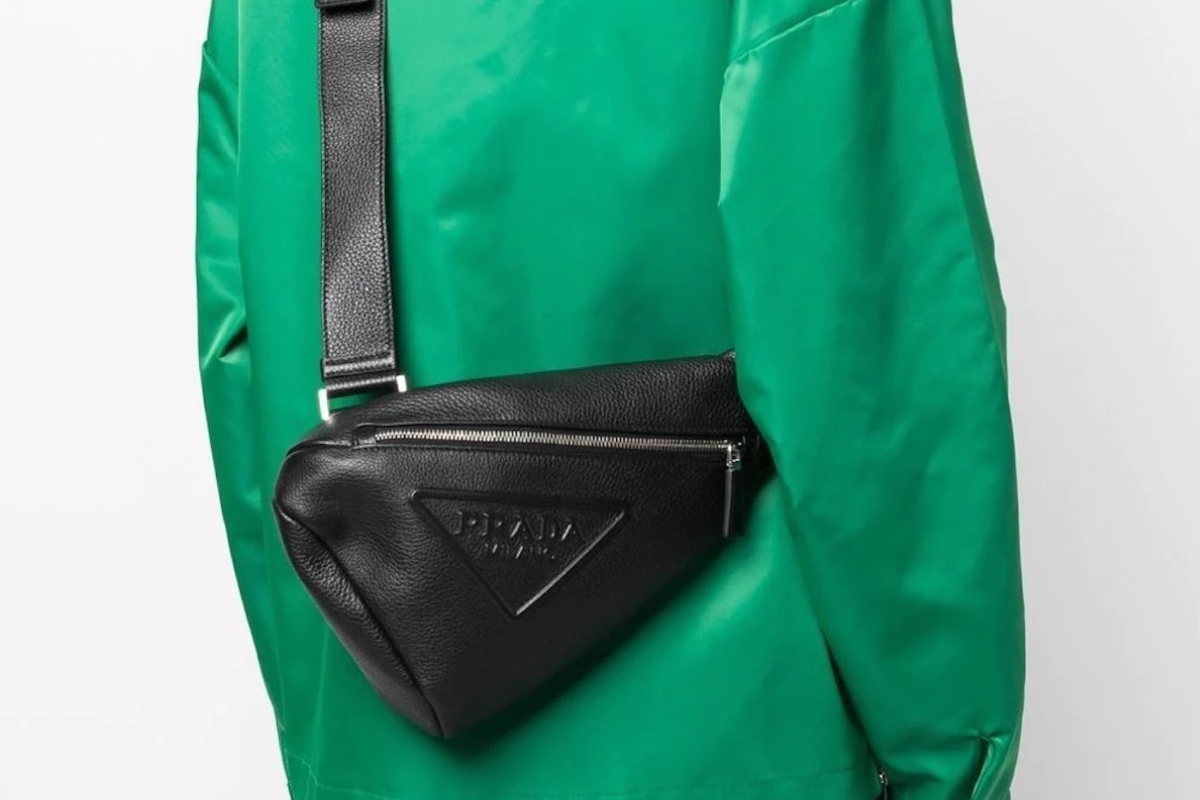 PAUSE or Skip: Prada Logo-Embossed Cross Backpack