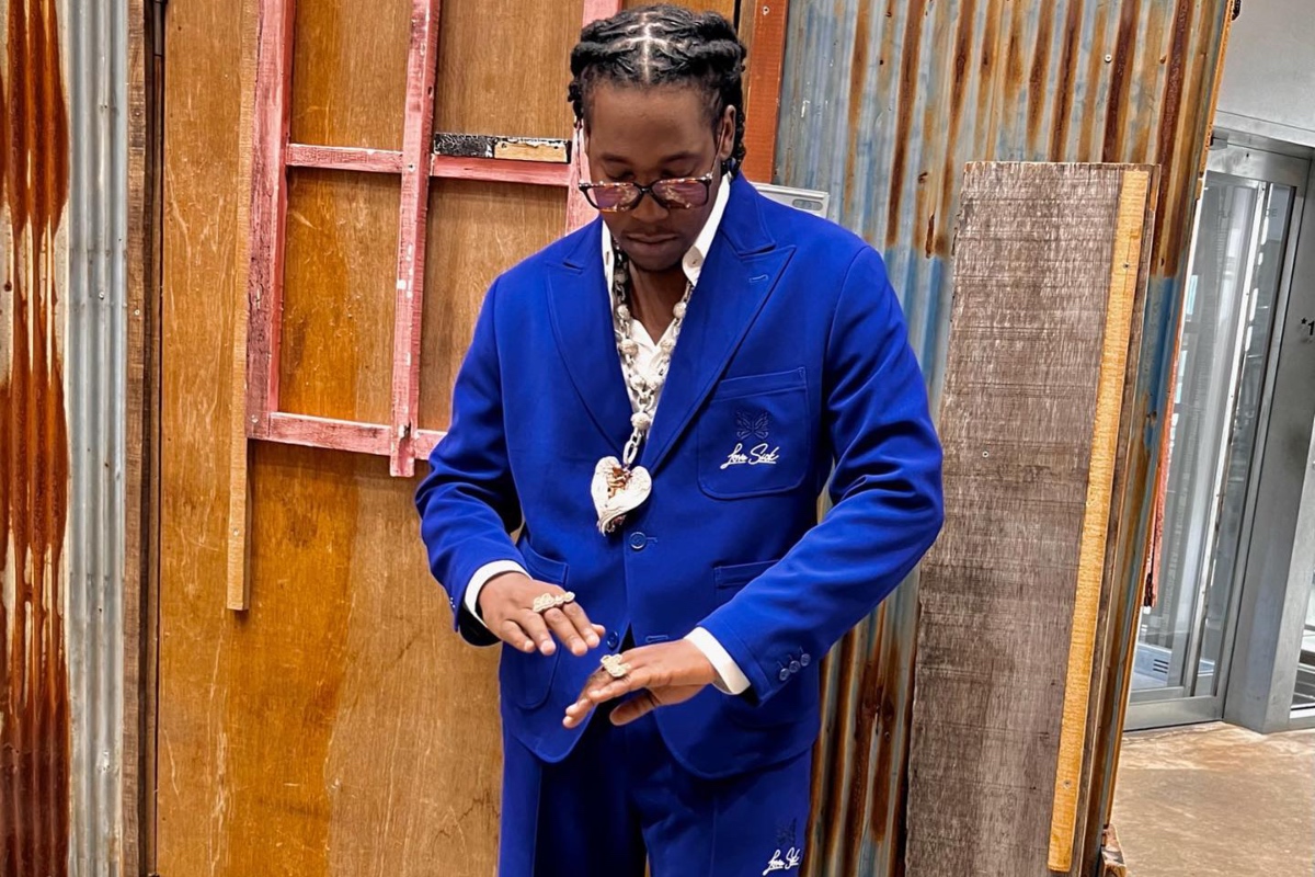 SPOTTED: Don Toliver Celebrates Album Release in Standout Custom Needles Ensemble