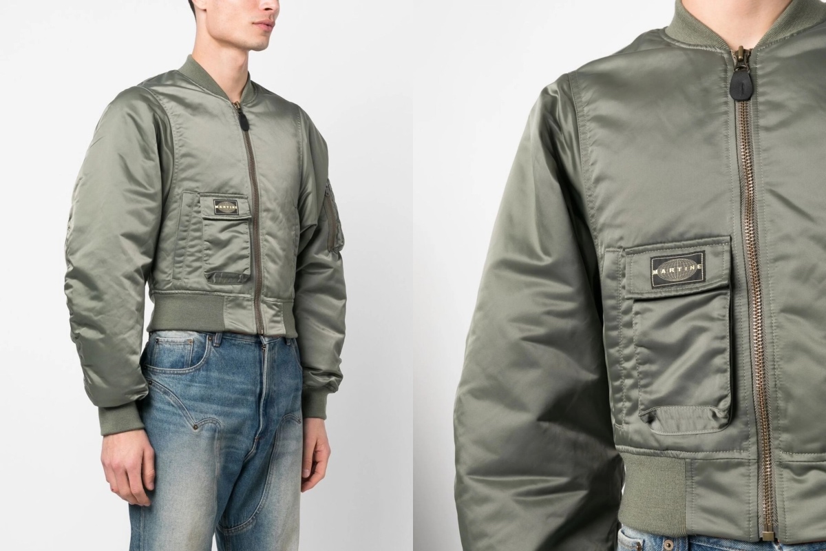 PAUSE or Skip: Martine Rose Green Cropped Bomber Jacket