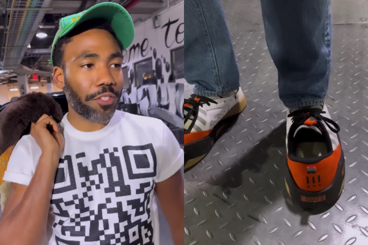 SPOTTED: Donald Glover Attends NBA Game Wearing MSCHF’s Divisive BWD Shoes