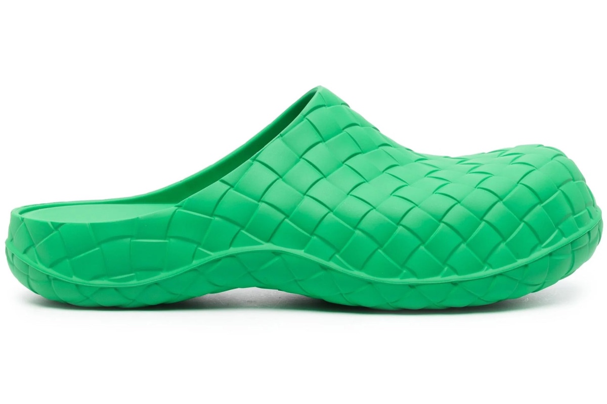 PAUSE or Skip: Bottega Veneta Green Beebee Intreccio Clogs