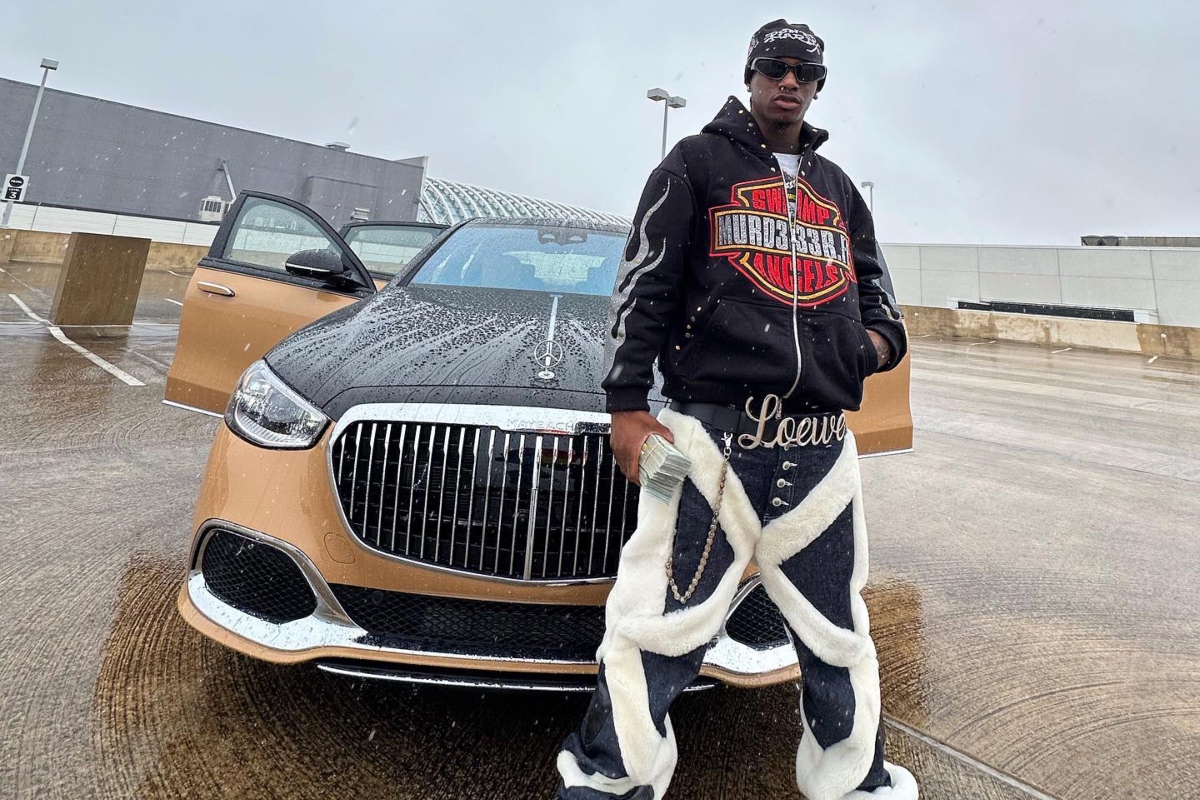 SPOTTED: Bloody Osiris Flexes Virgil Abloh x Mercedes‑Maybach S‑Class Wearing LOEWE, Goyard & more