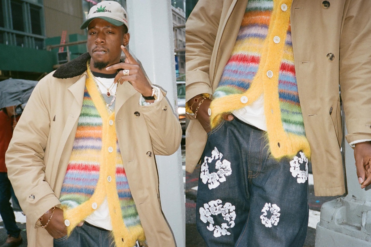 SPOTTED: Joey Bada$$ Channels Preppy Chic Wearing Marni & Denim Tears