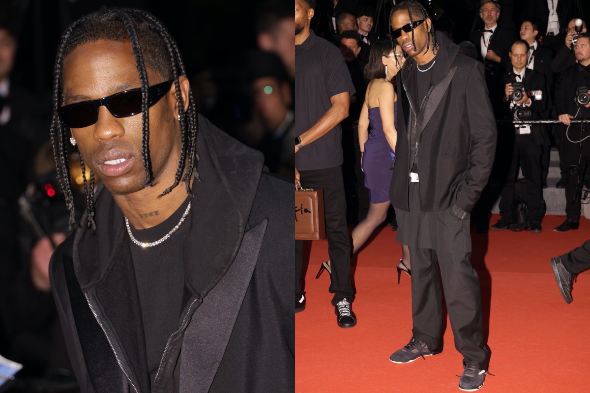 SPOTTED: Travis Scott Attends “The Idol” Red Carpet at Cannes Film Festival Wearing Unreleased Nike Collaboration