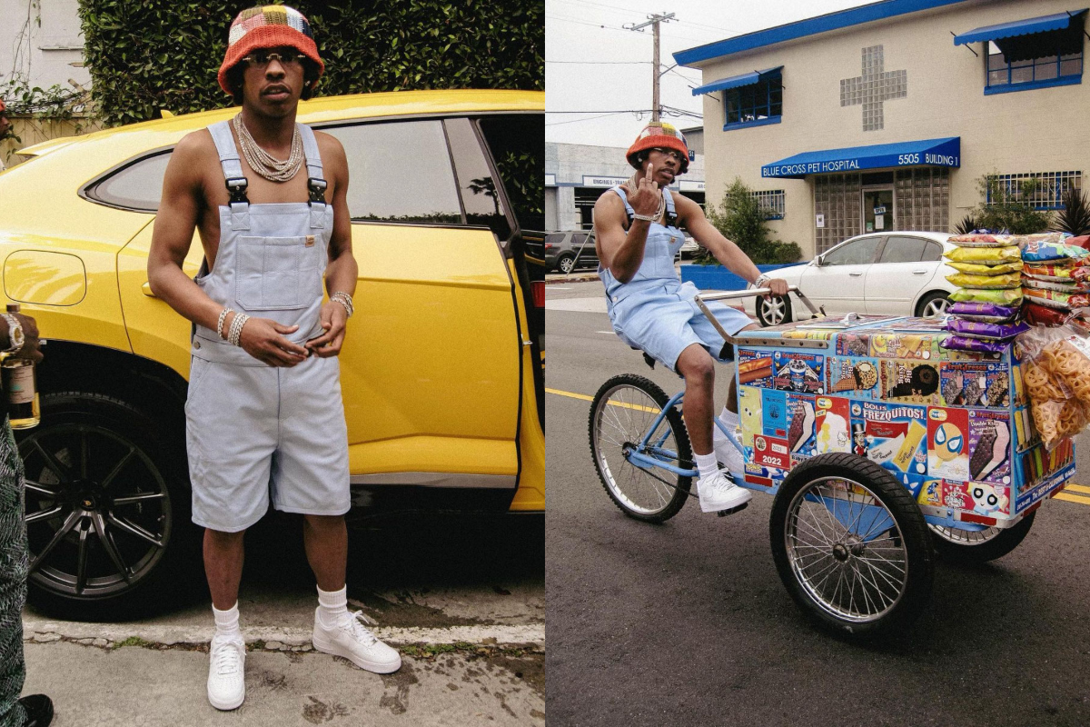 SPOTTED: Lil Baby Goes Hard in Overalls for Unreleased Music Video Shoot