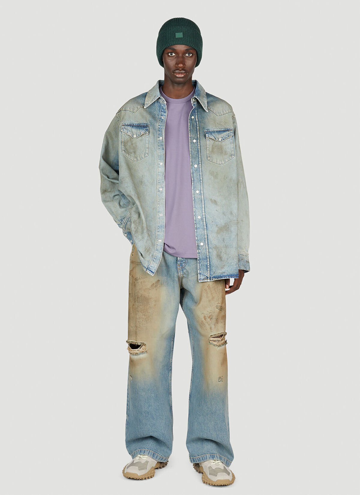 PAUSE or Skip: Acne Studios 1989 Distressed Wide Leg Jeans – PAUSE ...