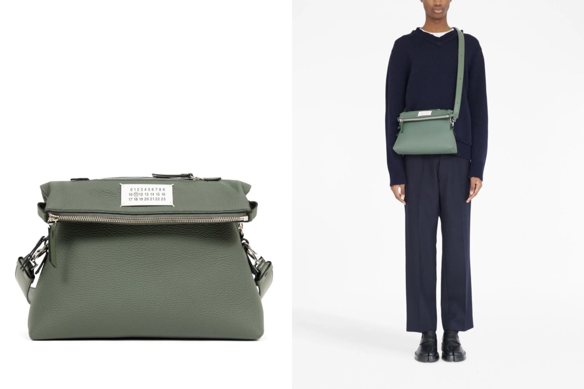 PAUSE or Skip: Maison Margiela Foldover Leather Shoulder Bag