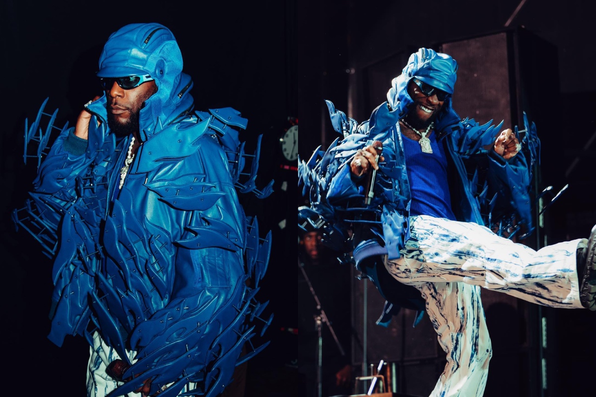 SPOTTED: Burna Boy Lights Up the Stage Wearing Kusikohc, Bottega Veneta & more