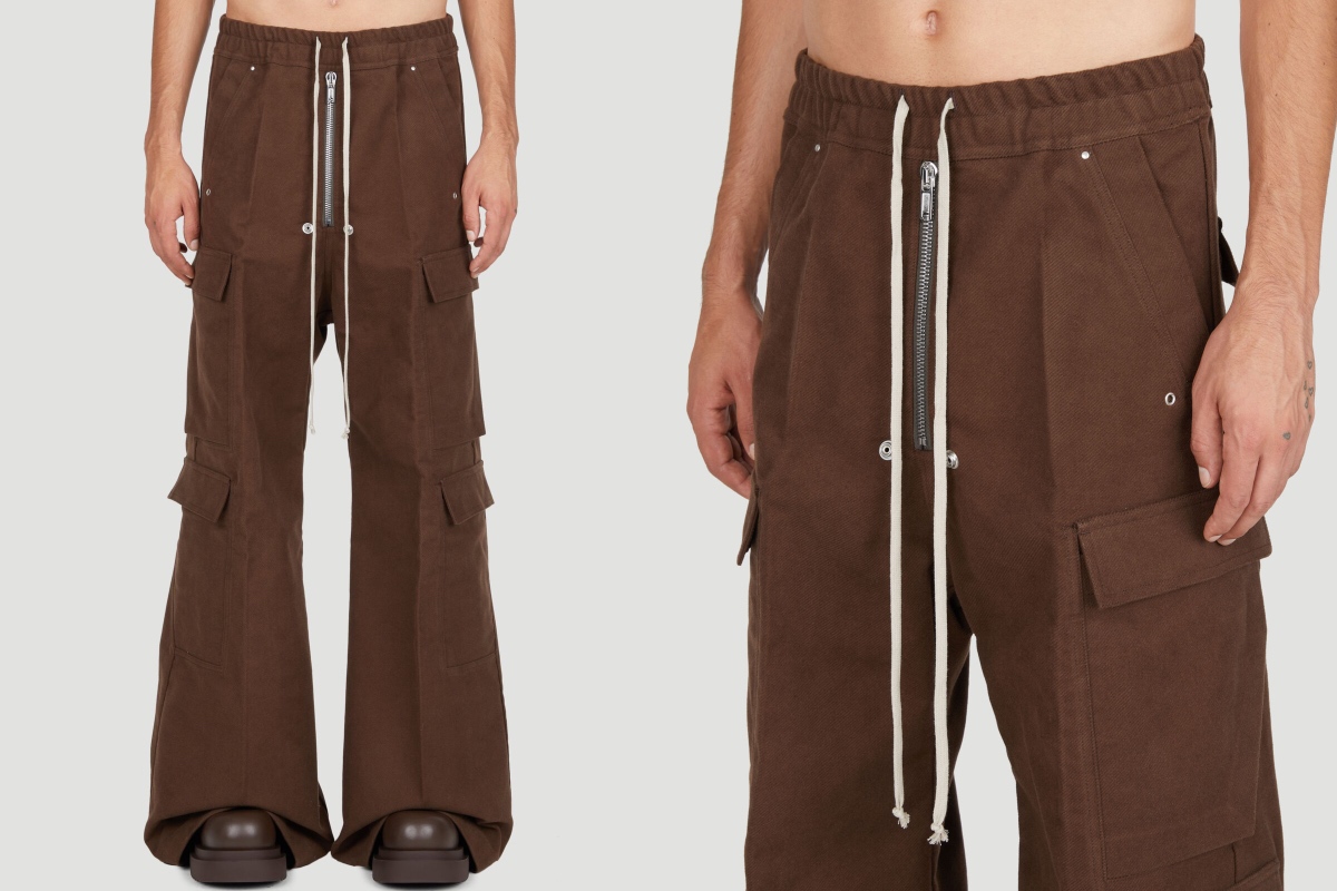 PAUSE or Skip: Rick Owens Drawstring Waistband Cargo Pants