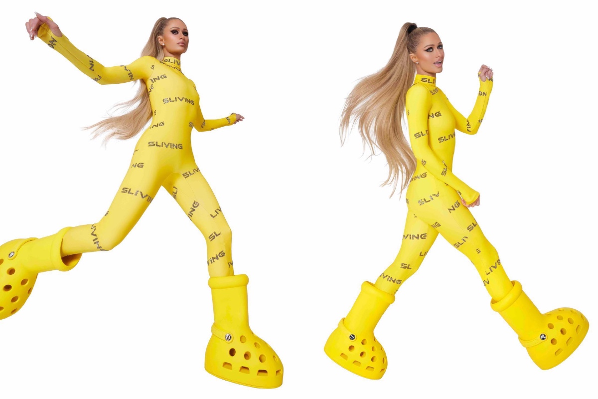 MSCHF Unveil Release for Crocs ‘Big Yellow Boot’ ft. Paris Hilton