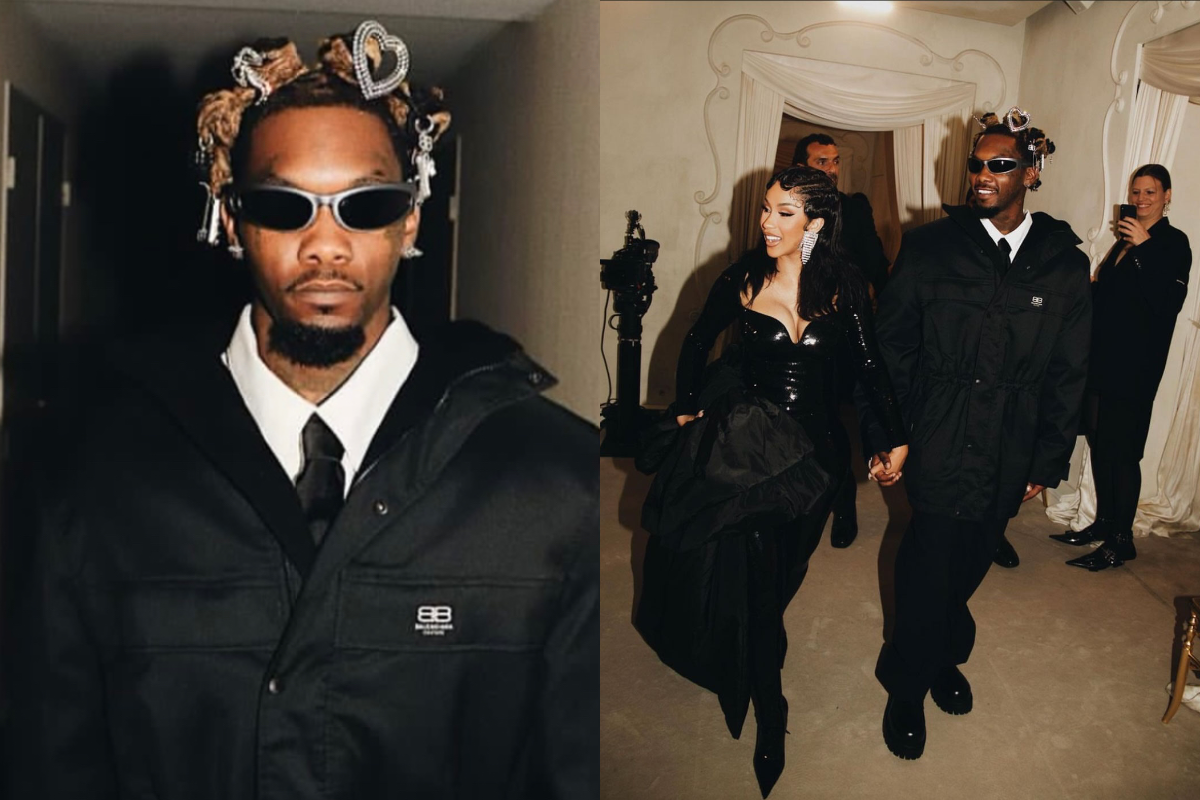 SPOTTED: Cardi B & Offset Arrive Hand-in-Hand at Balenciaga’s Couture Show in Paris