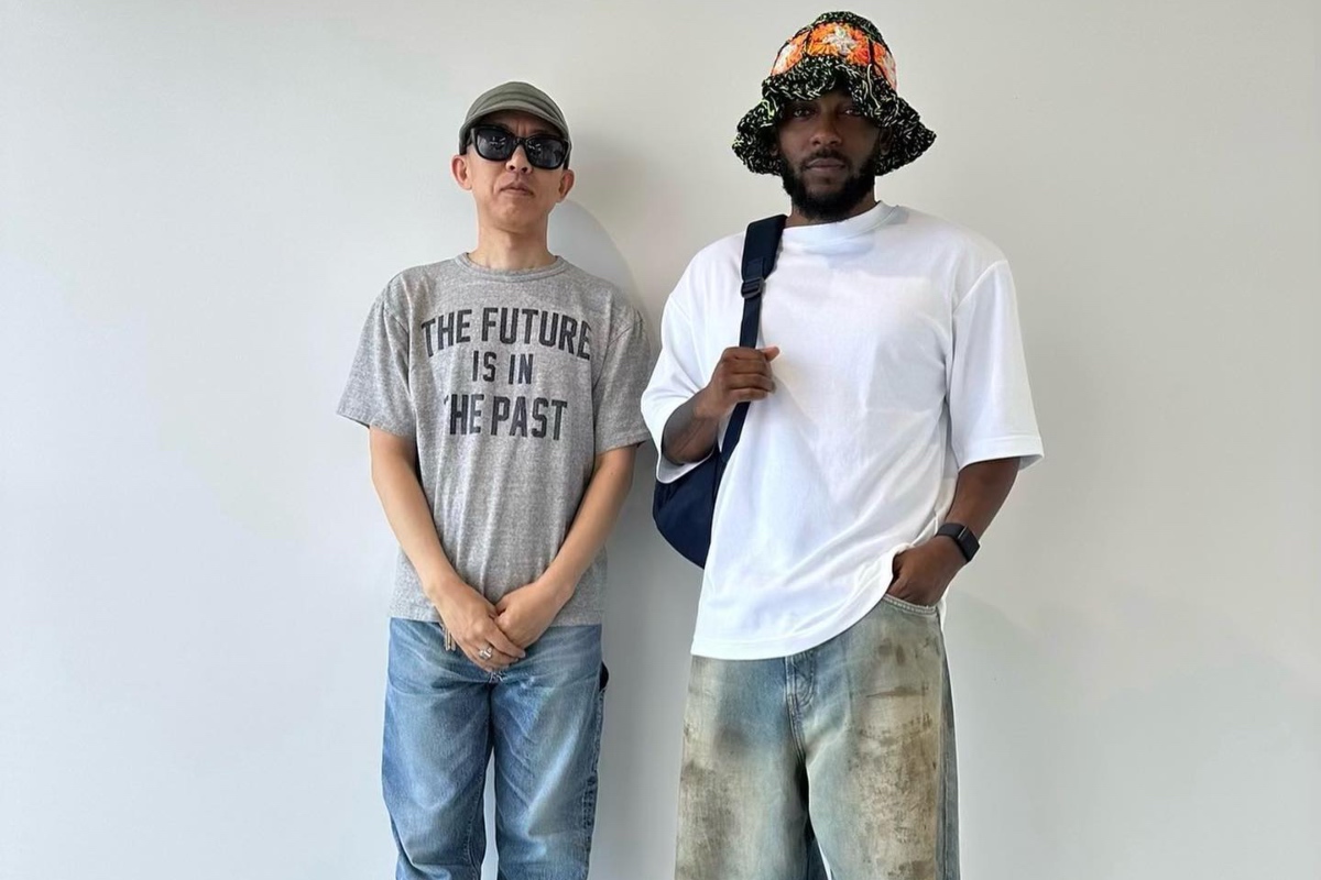 SPOTTED: Kendrick Lamar Poses for a Pic with Nigo Wearing Acne Studios & SEAO-KR
