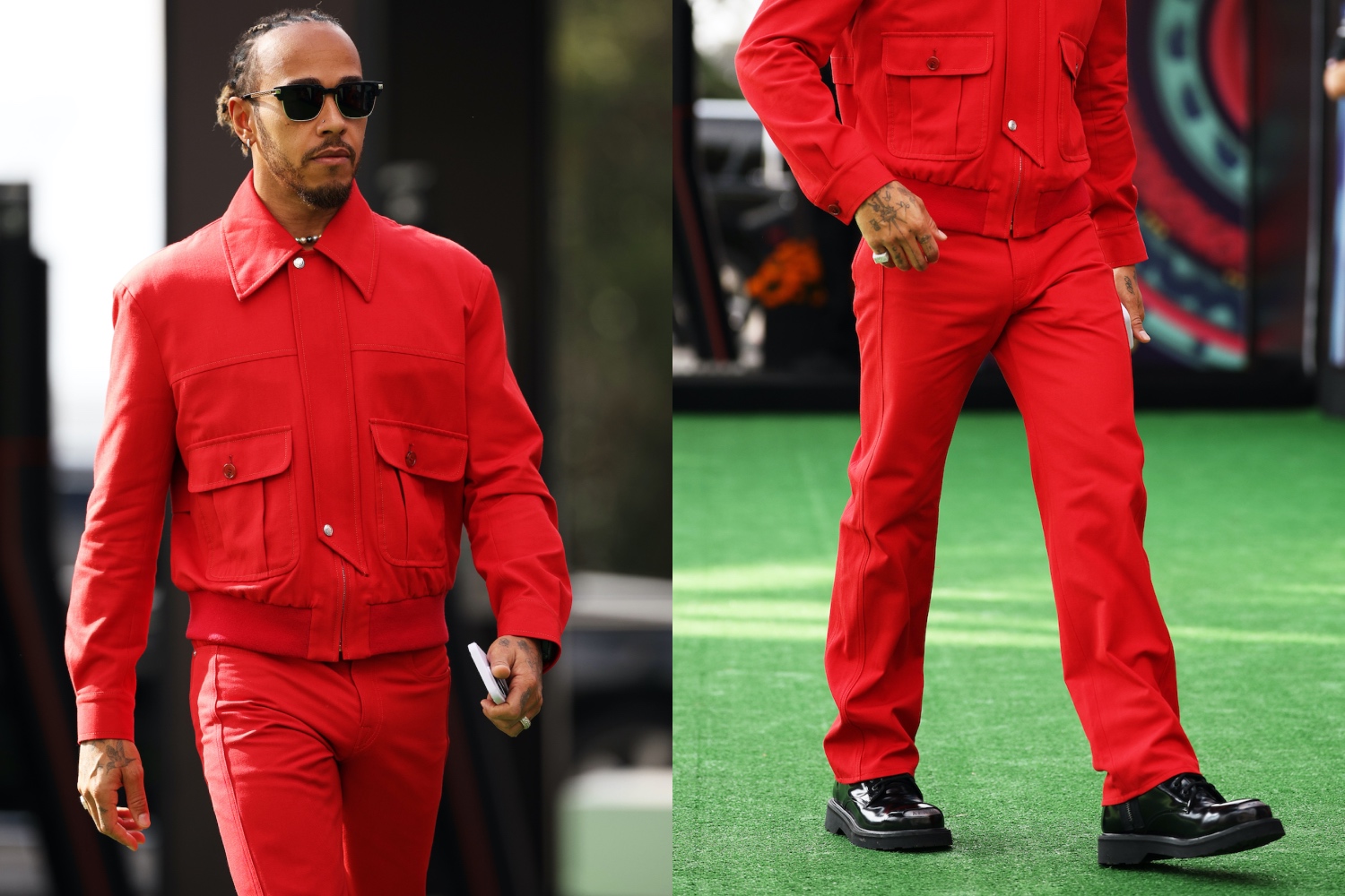 SPOTTED: Lewis Hamilton Refuses to Blend In at Mexico Grand Prix Wearing KENZO, Versace, Paul Smith & more