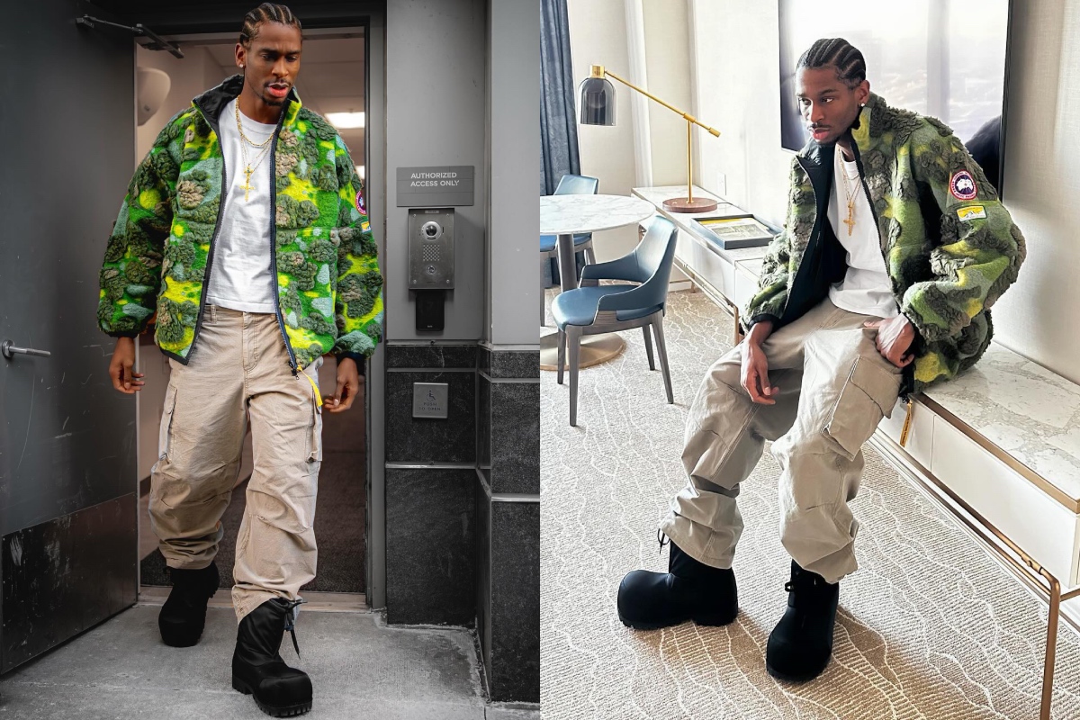 SPOTTED: Shai Gilgeous-Alexander Stylishly Debuts First Look at KidSuper x Canada Goose x NBA Collaboration