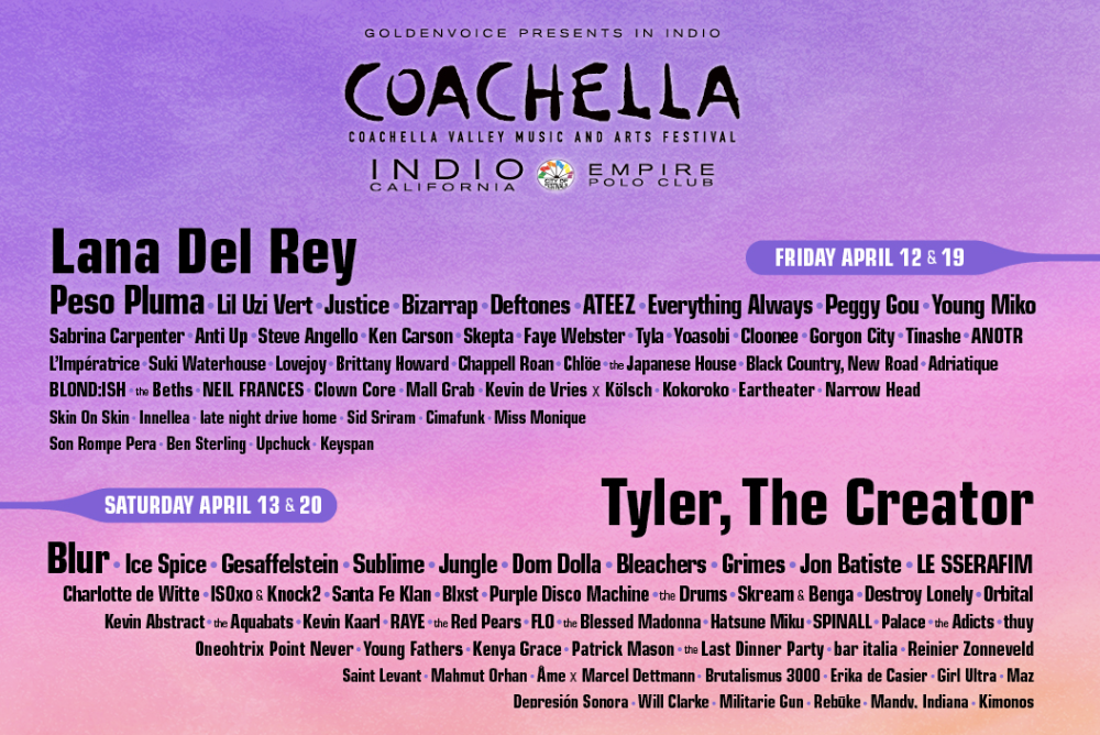 The Coachella 2024 Lineup Is Here!