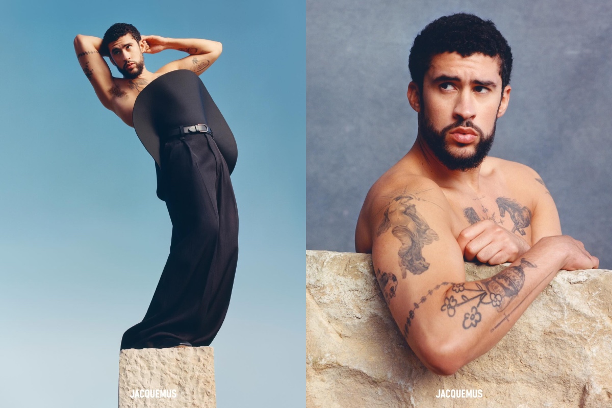 SPOTTED: Bad Bunny Looks Elegant as Ever in New Jacquemus “LES SCULPTURES” Campaign