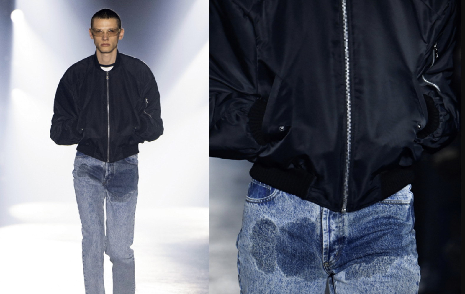 PAUSE or Skip: JORDANLUCA Stain Denim Jeans