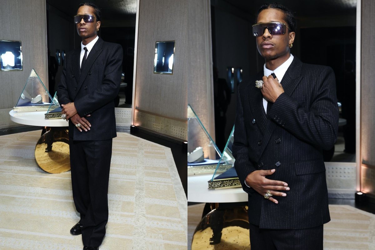 SPOTTED: A$AP Rocky Wears Bottega Veneta to Pharrell’s Recent Tiffany & Co Collection Event