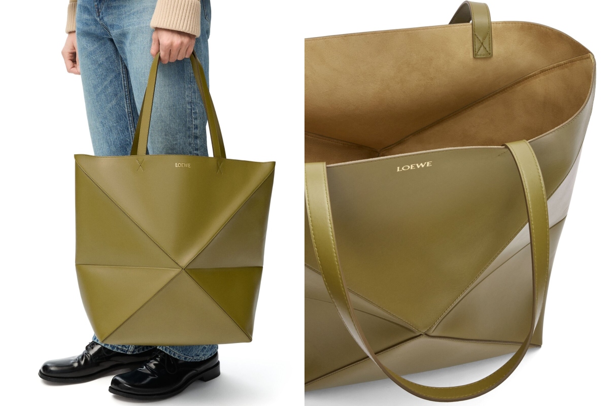 PAUSE or Skip: LOEWE XL Puzzle Fold Tote Bag