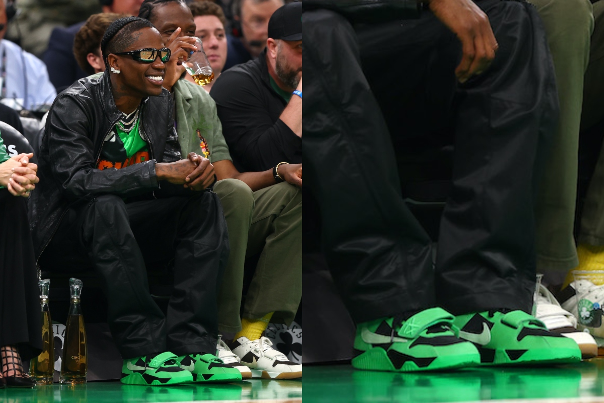 SPOTTED: Travis Scott Locks in Courtside at NBA Finals Wearing Unreleased Air Jordan Jumpman Jack Sneaker