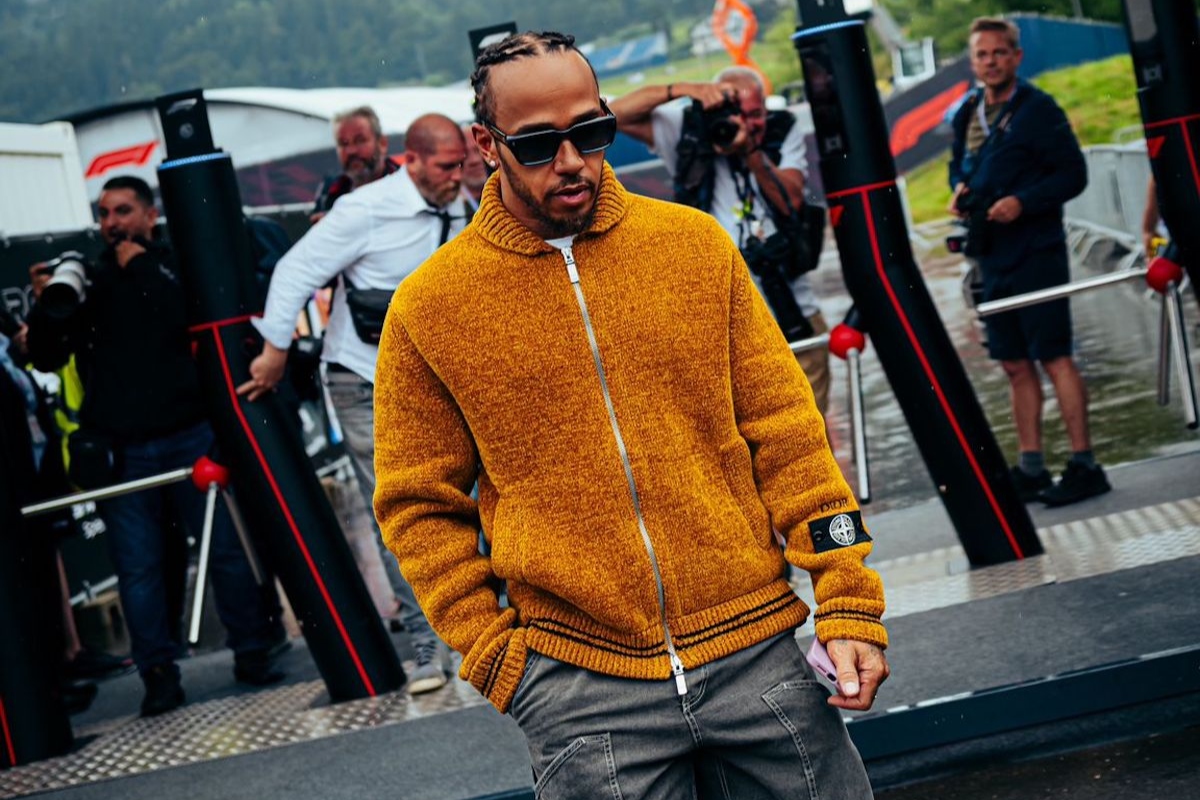 SPOTTED: Lewis Hamilton Basks in the Limelight Wearing New Season Dior x Stone Island