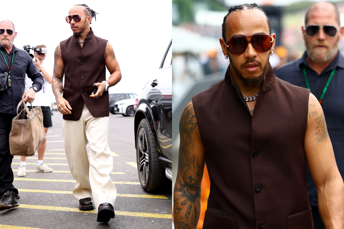 SPOTTED: Lewis Hamilton Keeps it Formal for Hungarian Grand Prix Wearing ZEGNA SS25