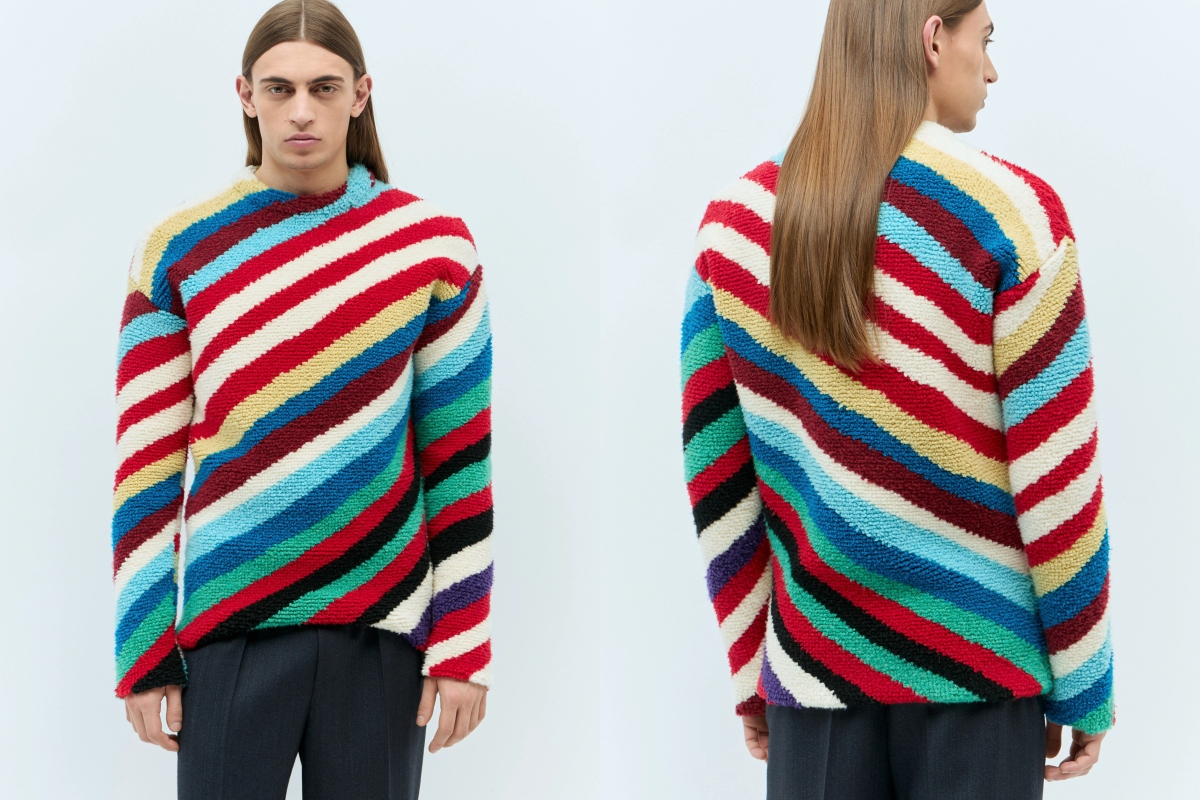 PAUSE or Skip: Bottega Veneta Loopy Knit Striped Sweater