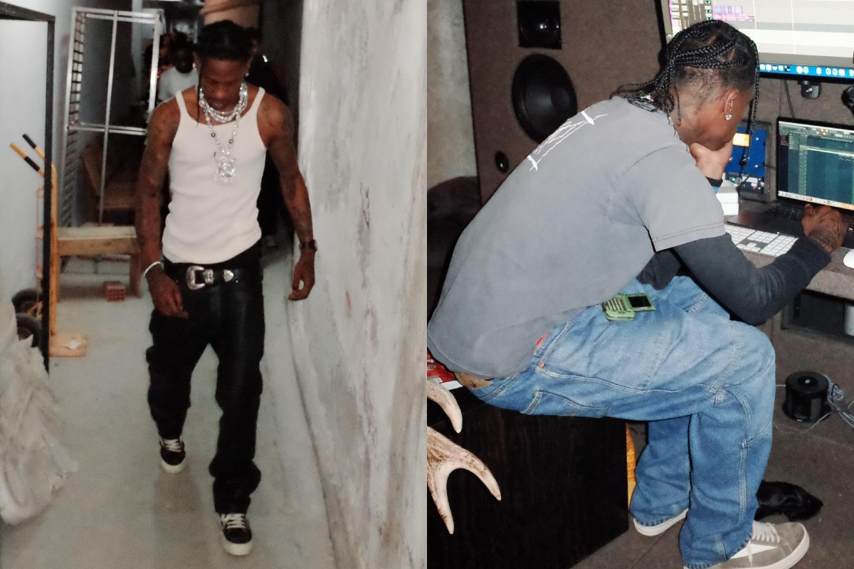 SPOTTED: Travis Scott Heads to “EUTOPIA” Wearing Martine Rose, Rick Owens & Hermès