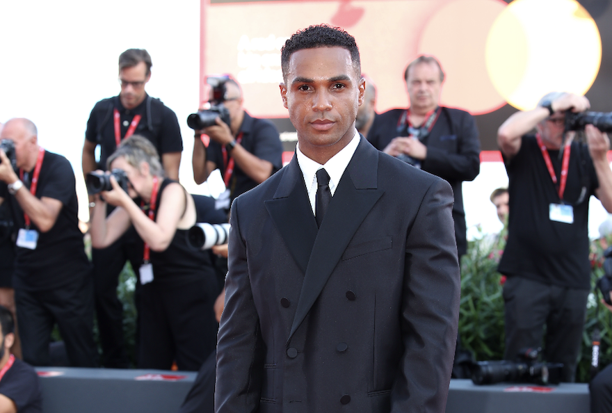 SPOTTED: Lucien Laviscount Keeps it Sleek and Sophisticated in Burberry at Venice International Film Festival