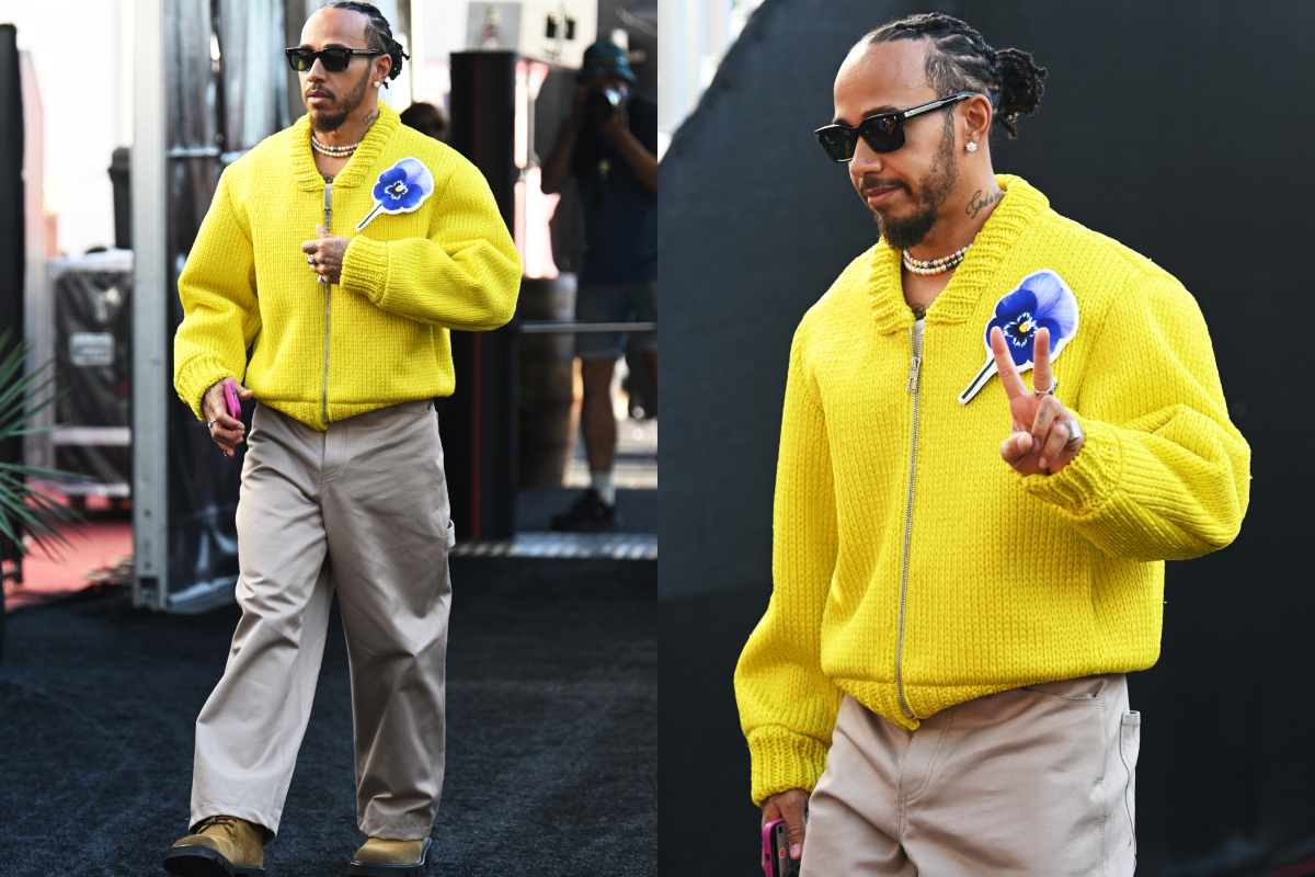 SPOTTED: Lewis Hamilton Wears Custom Marc Jacobs to US Grand Prix