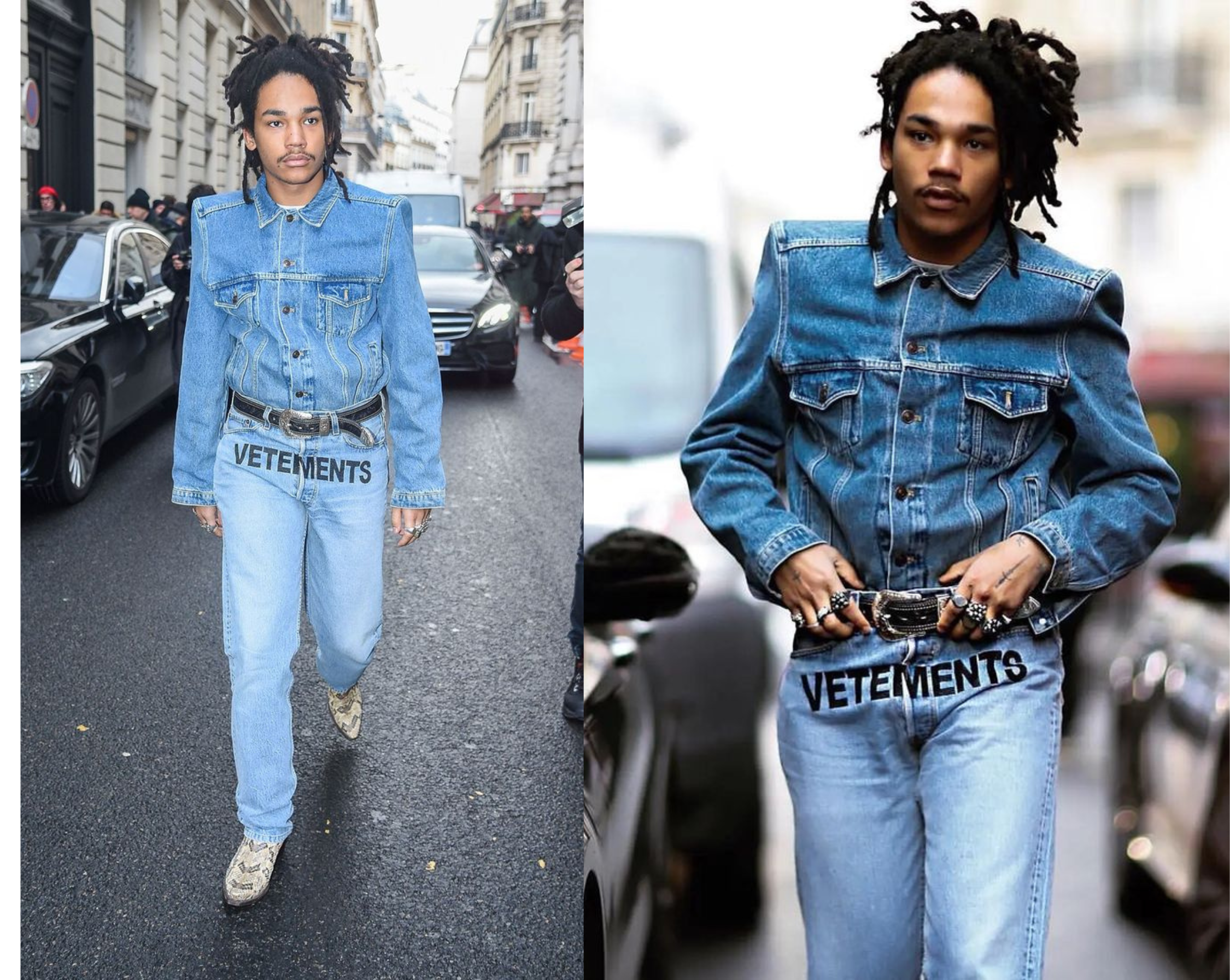 luke sabbat double denim vetements look