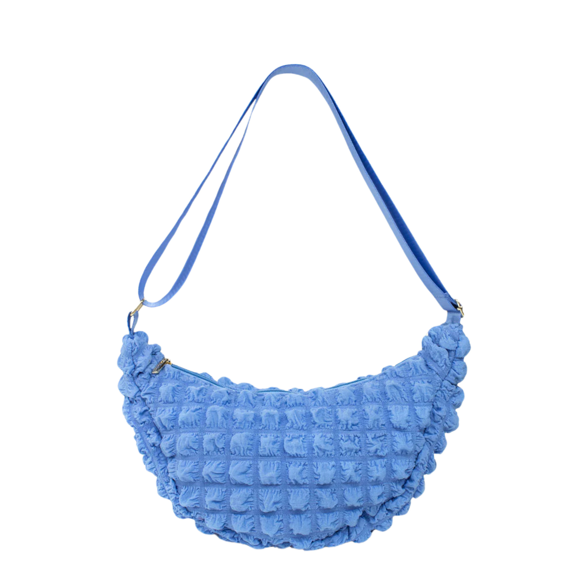 Blue quilted Kind bag