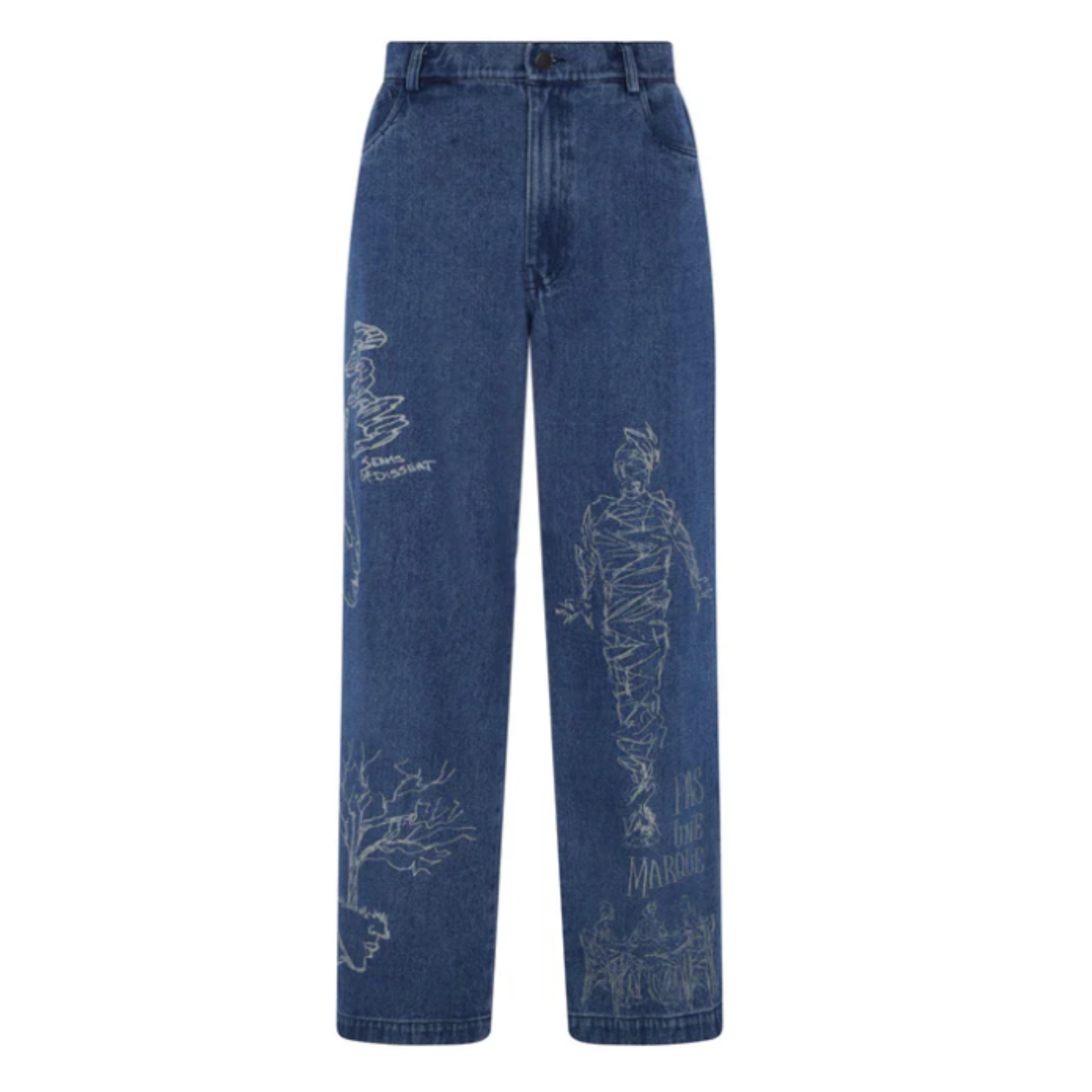 Pas Une Marque Johnson Tsang Heavy denim pants