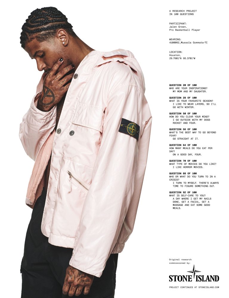Jalen Green and Giggs Help Unveil New Stone Island Jackets – PAUSE ...