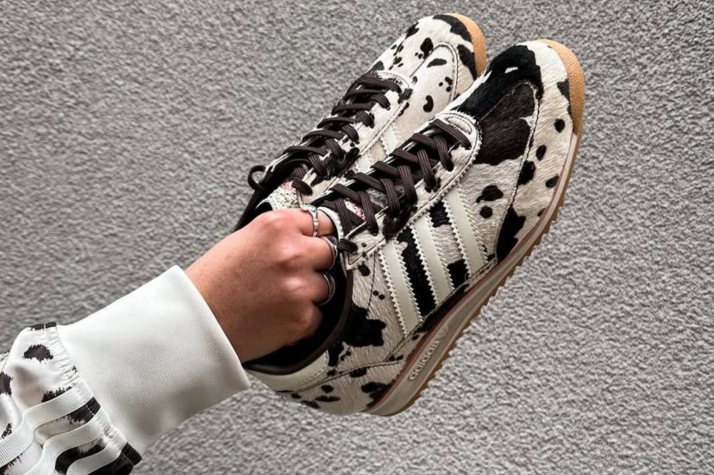 Adidas x Asos cow print Samba and SL72