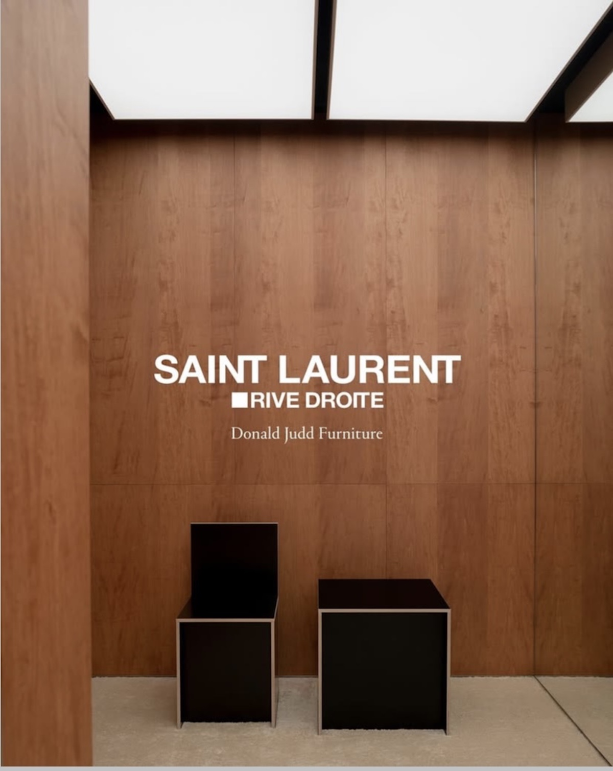 Saint Laurent Joins Forces With Donald Judd for the Rive Droite Flagship