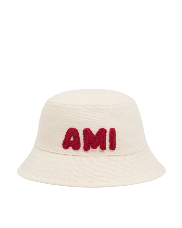 PAUSE Valentine's Day Gift Guide: Beige Cotton AMI Paris Cotton Patch Bucket Hat