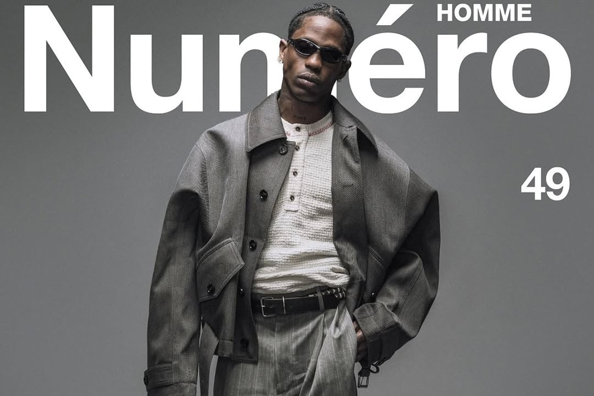 SPOTTED: Travis Scott Poses Head to Toe in Bottega Veneta Amid New Project