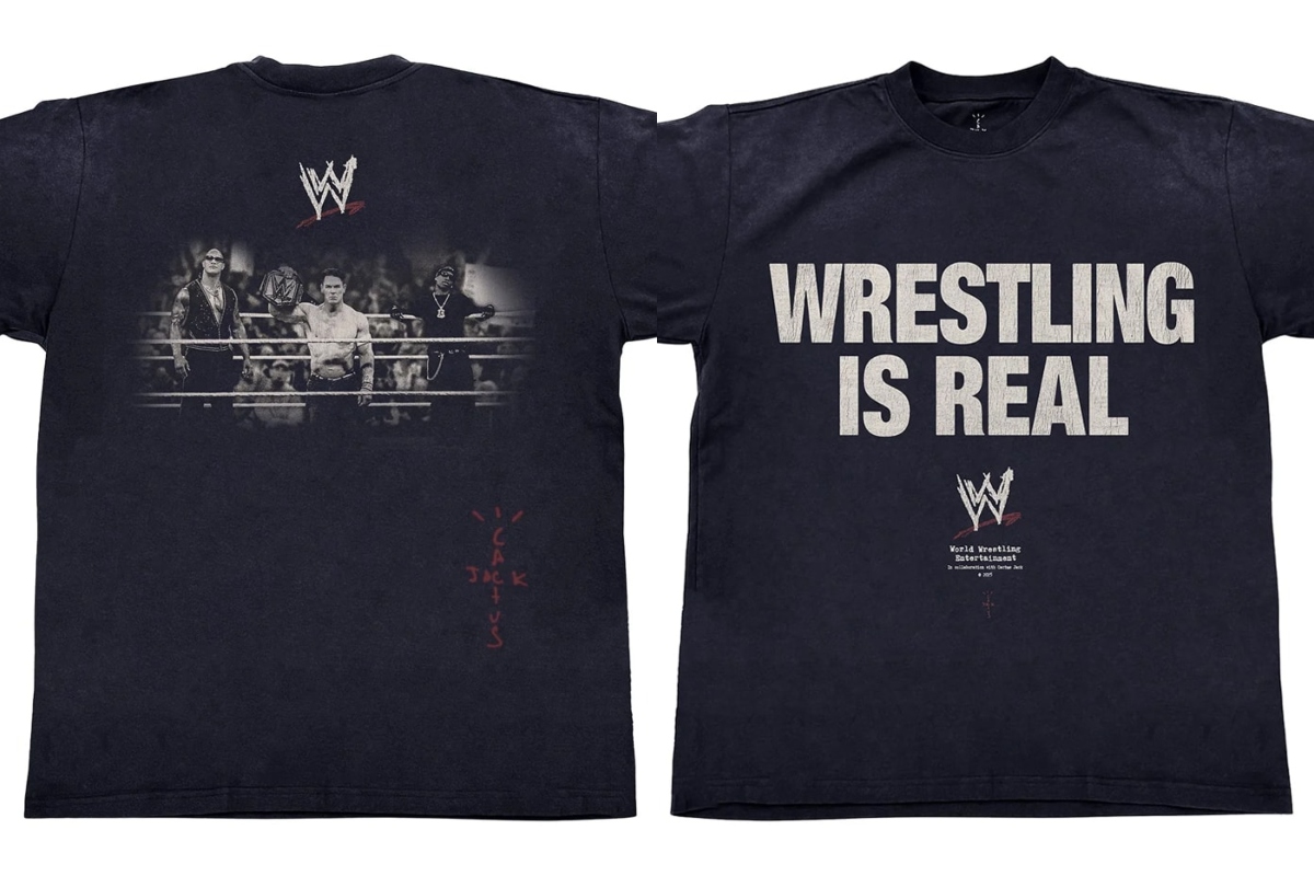 Travis Scott Teams Up with the WWE on Graphic T-Shirt