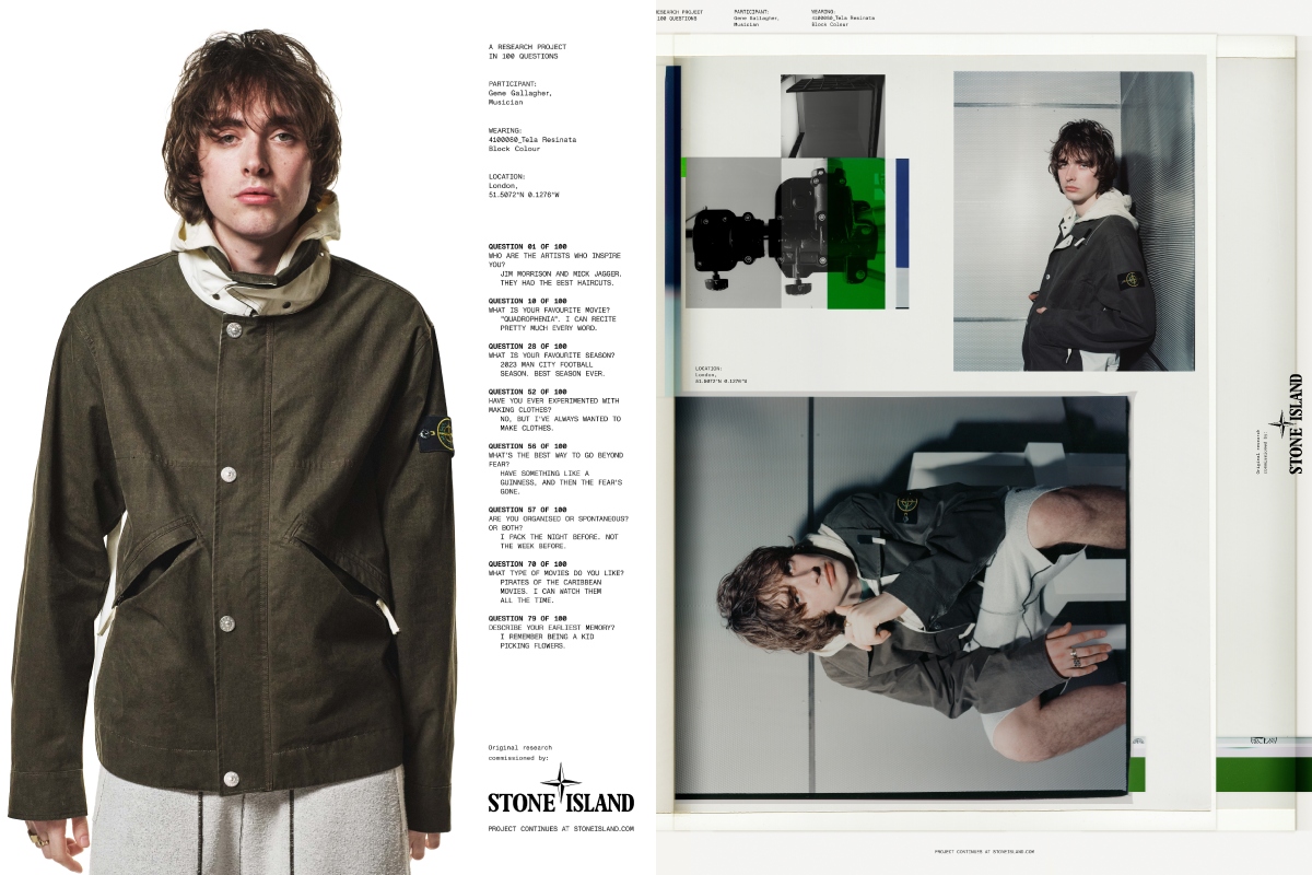 Stone Island Continues Gallagher Family Legacy with Tela Jacket