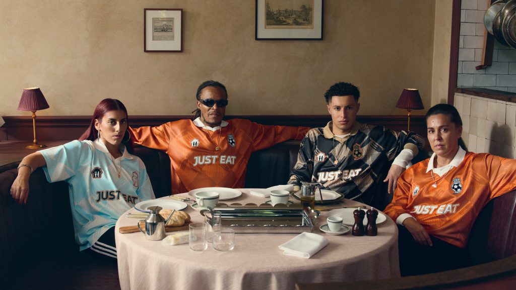 Just Eat Takeaway releases merch in co-collaboration with Daily Paper's Abderrahmane Trabsini and TROPHY by GASSAN, to celebrate the UEFA Champions League Final.