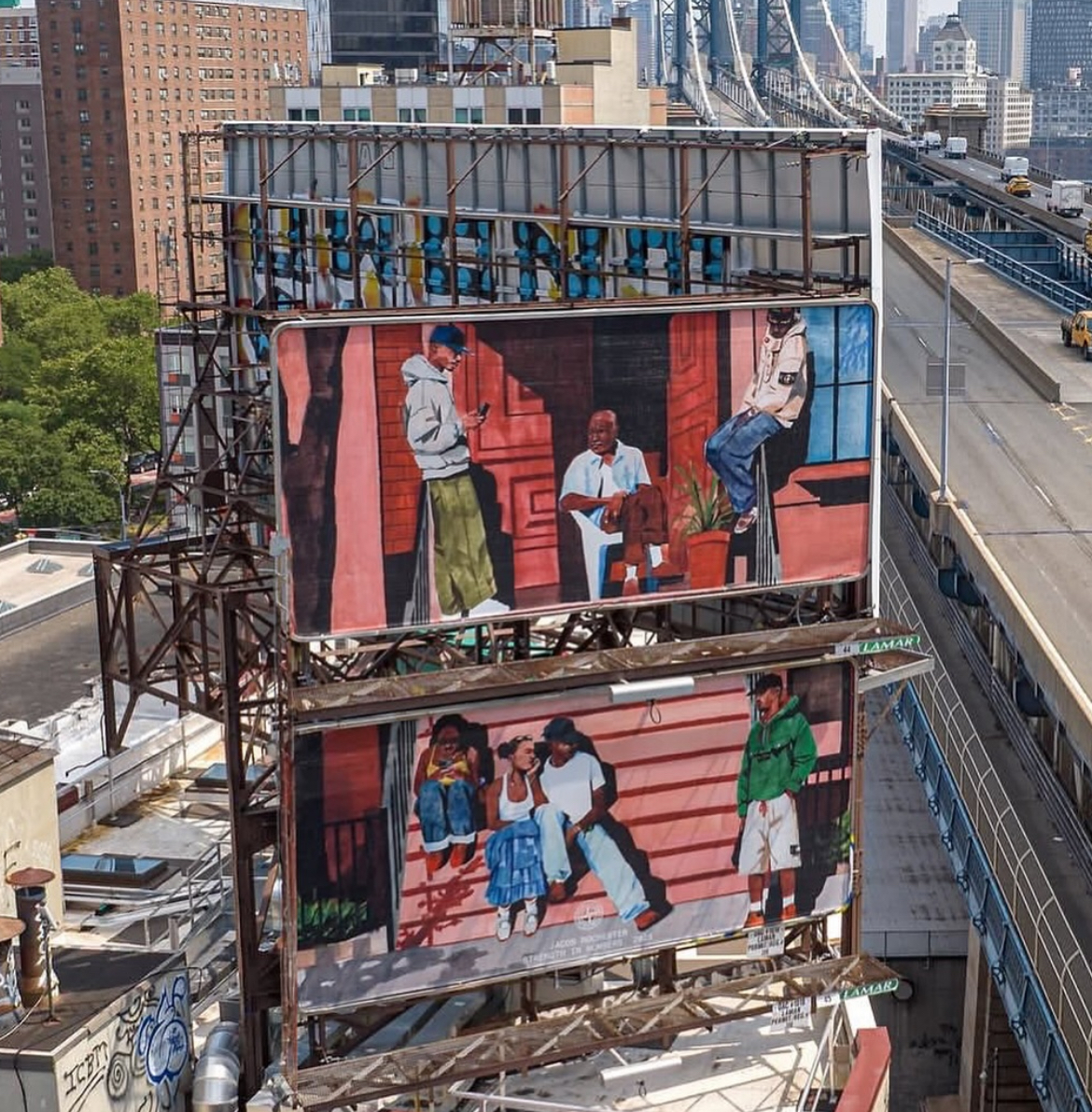 This Artist Painted A Billboard For Stone Island
