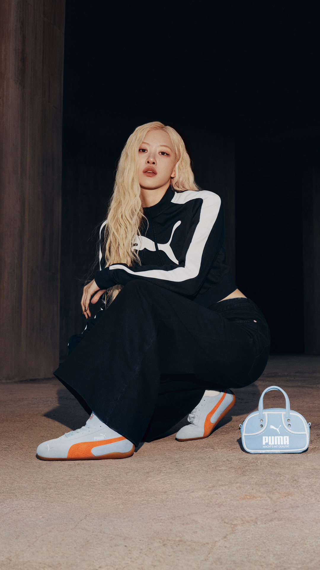 Blackpink's Rosé and Puma Join forces on new Speedcat campaign.