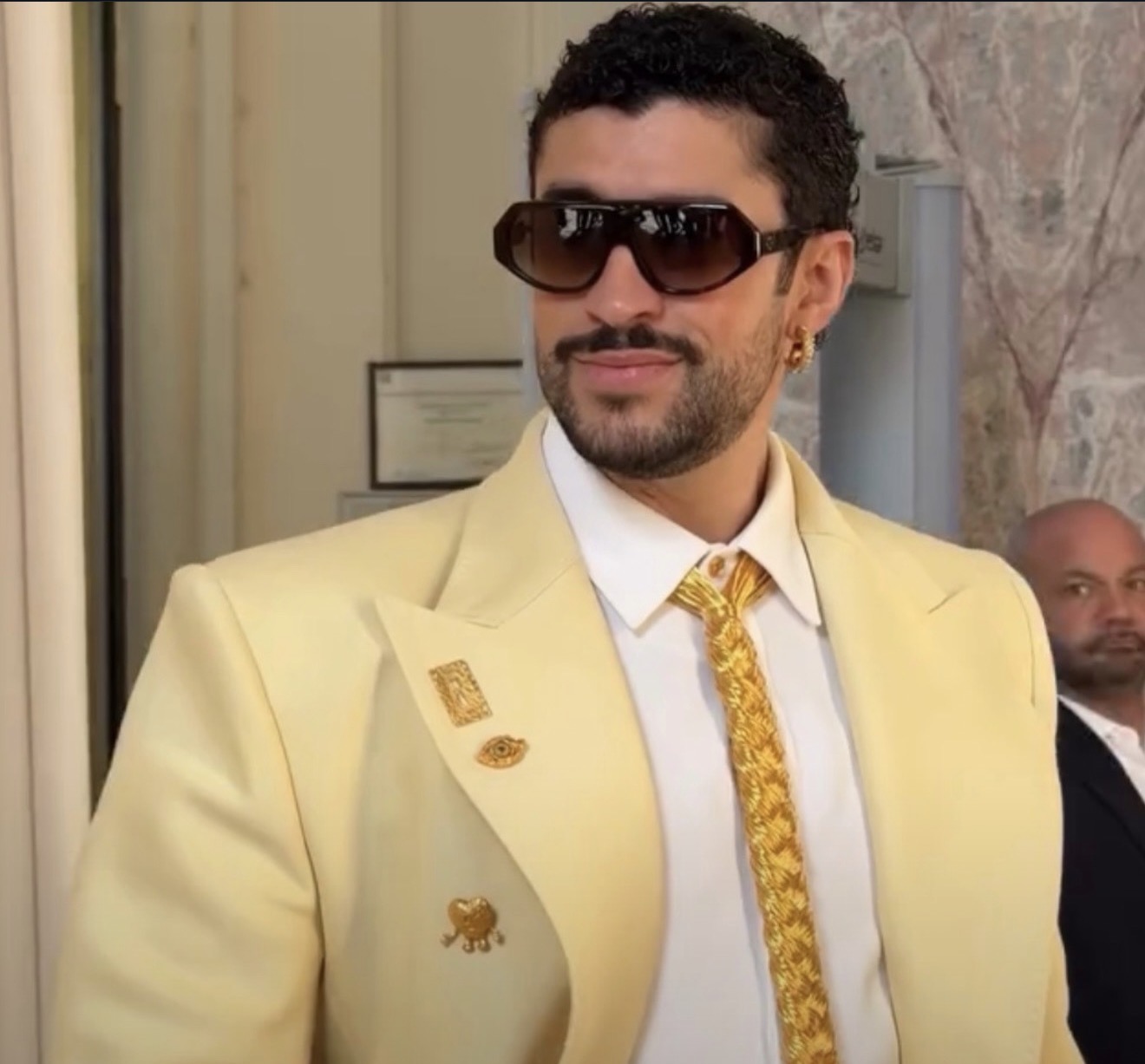 SPOTTED: Bad Bunny Attends Schiaparelli’s Fall/Winter Couture Show