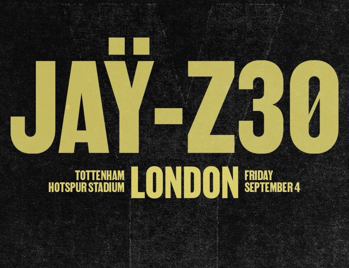 JAŸ-Z Announces One-Off London Show at Tottenham Hotspur Stadium