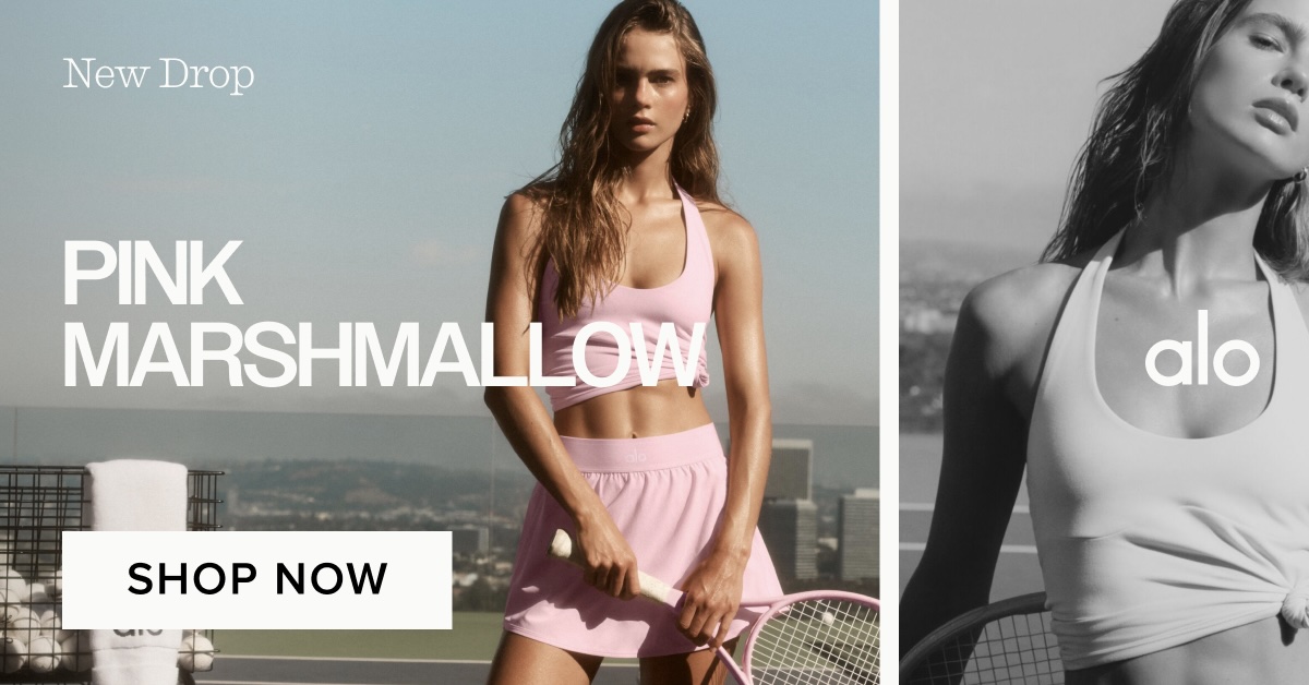 Alo Yoga Launches Pink Marshmallow Collection: Style Sportswear as Fashion