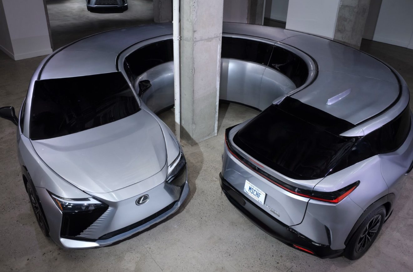 MSCHF and Lexus Unveil Twisted Car Sculptures